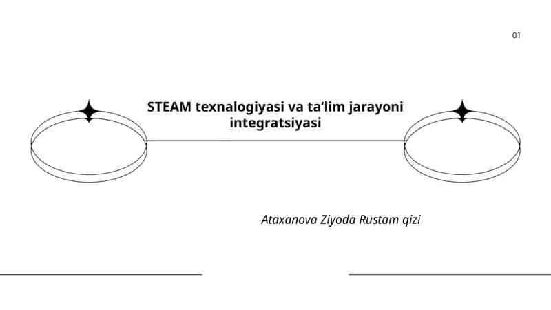 STEAM texnalogiyasi va taʼlim jarayoni integratsiyasi 1