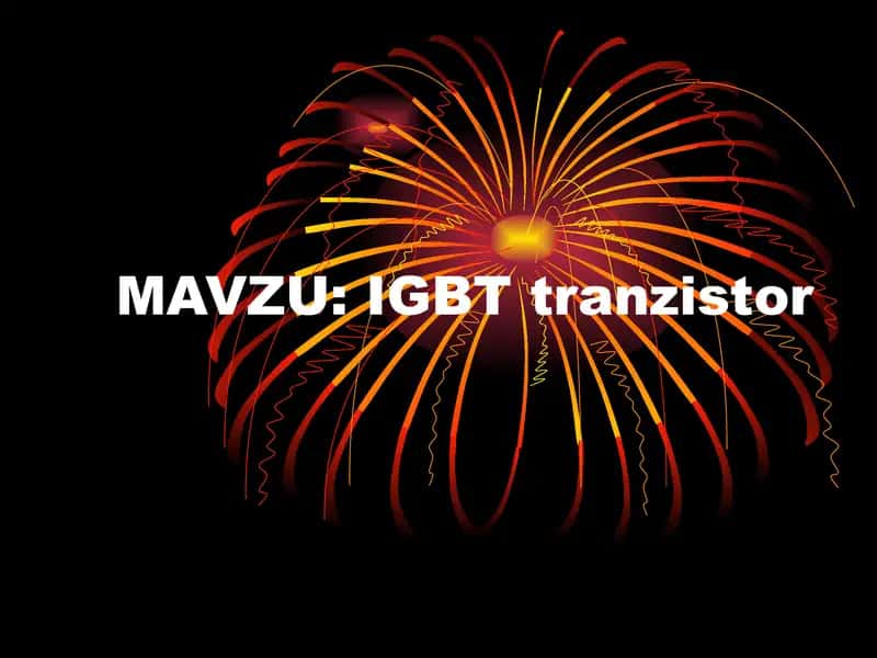 IGBT tranzistor 1