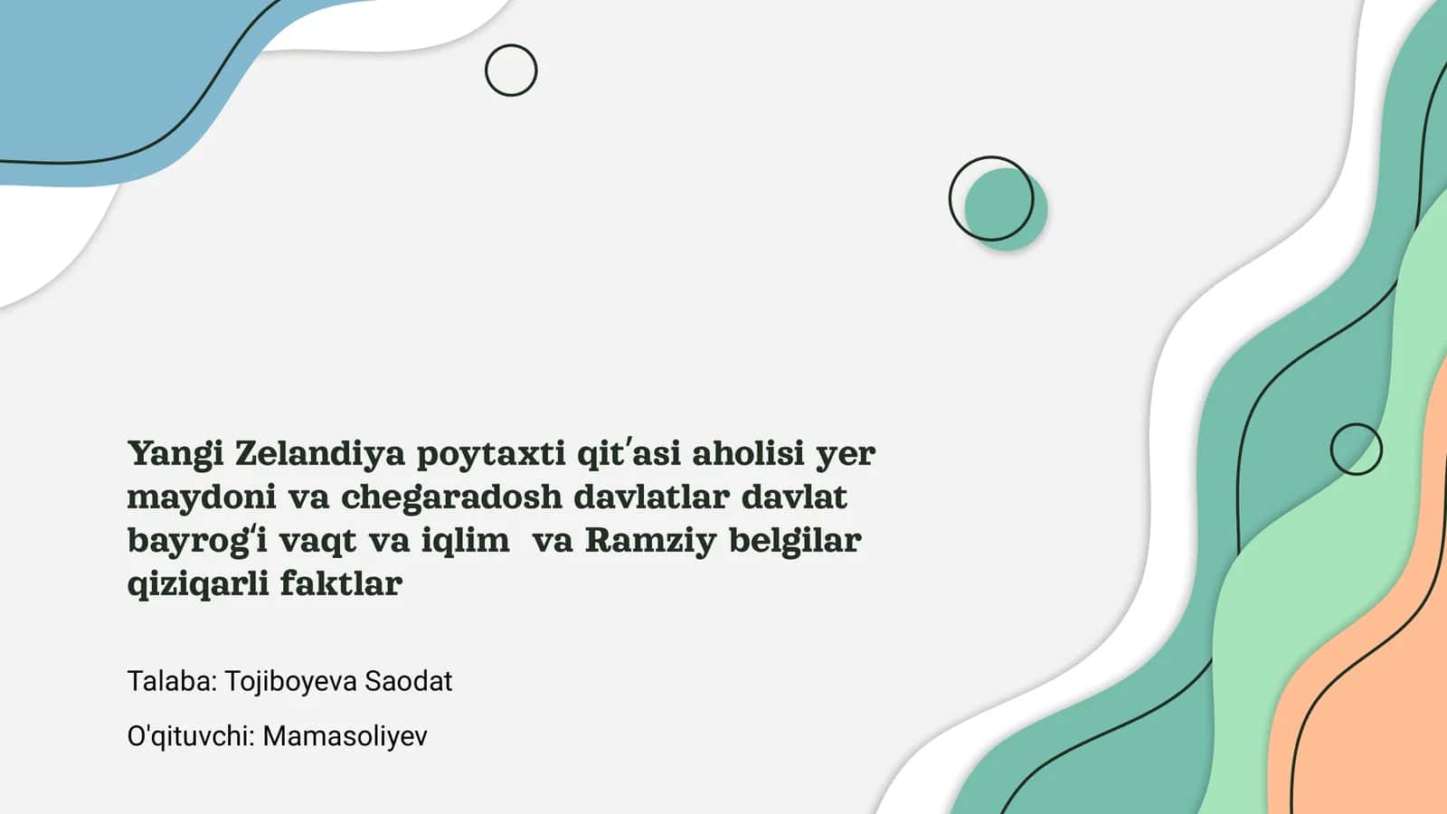 Yangi Zelandiya Poytaxti 1