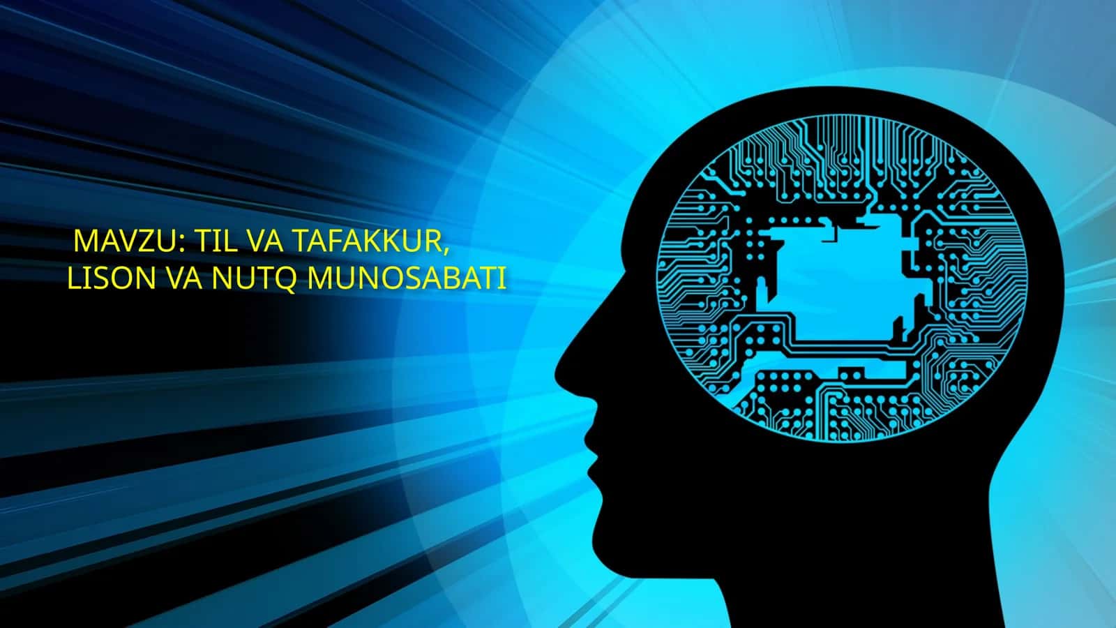 TILVA TAFAKKUR, LISON VA NUTQ MUNOSABATI 1