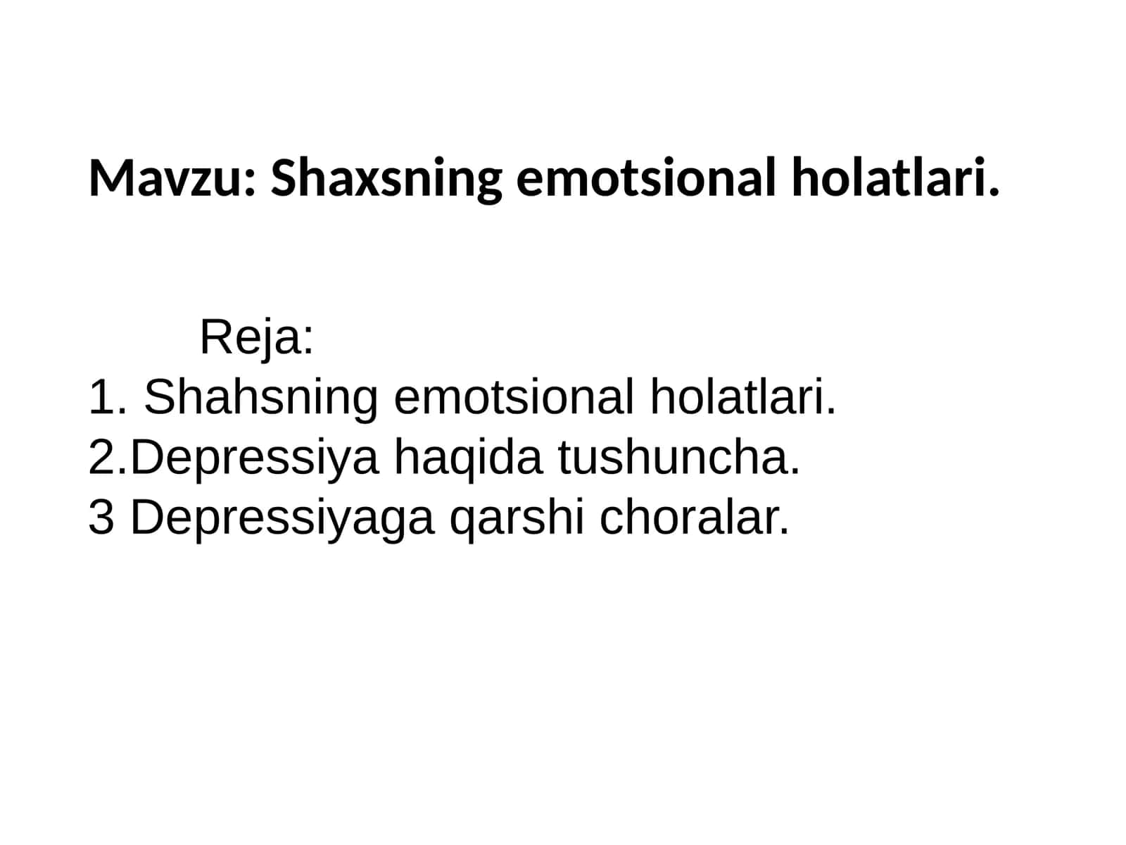 Shaxsning emotsional holatlari 1