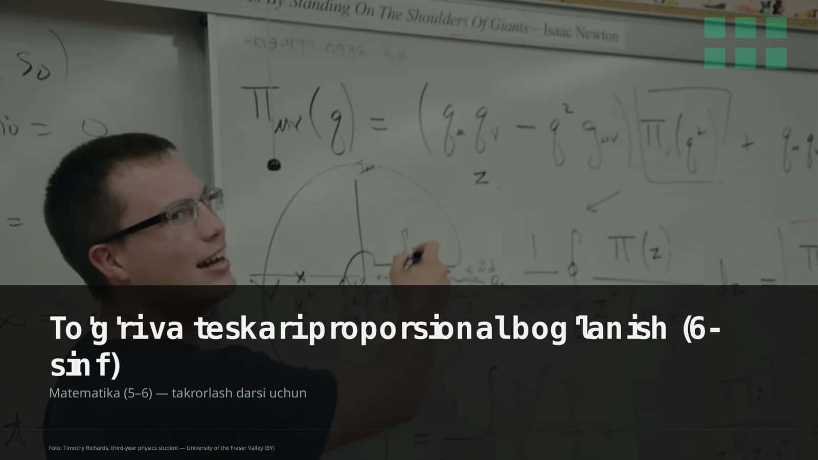 To'g'ri va teskari proporsional bog'lanish (6-sinf) 1