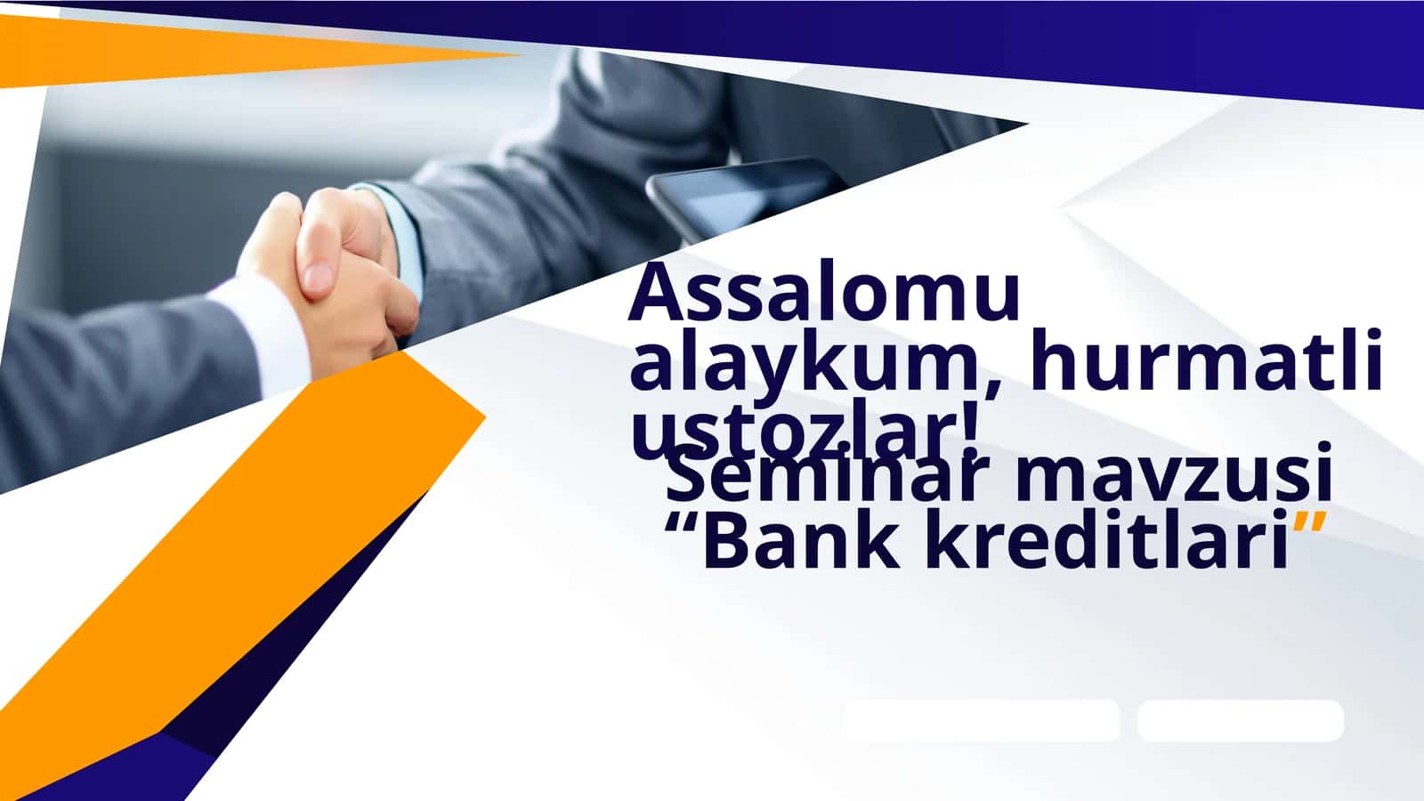 Bank kreditlari 1