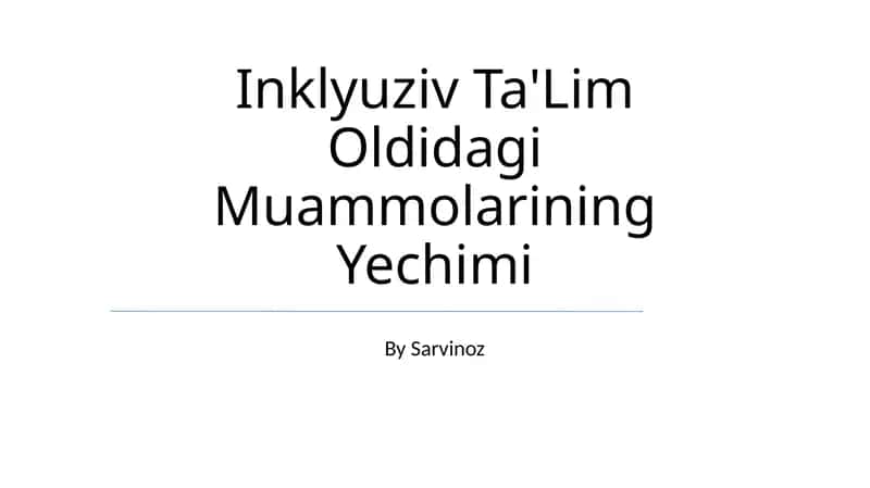 O'qituvchilar tayyorlash 1