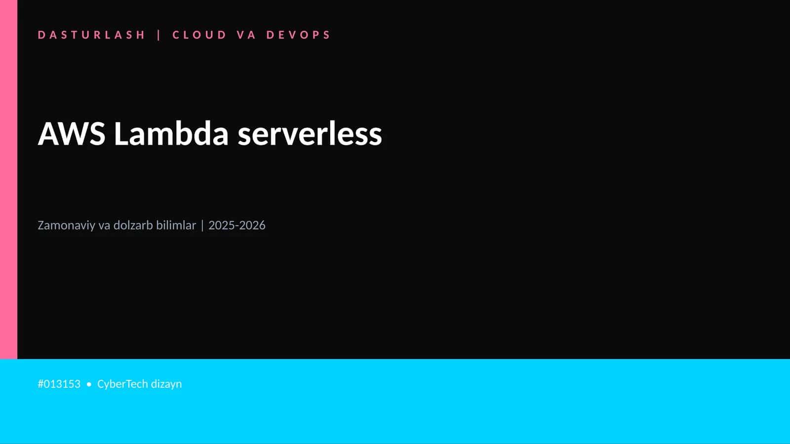 AWS Lambda serverless 1