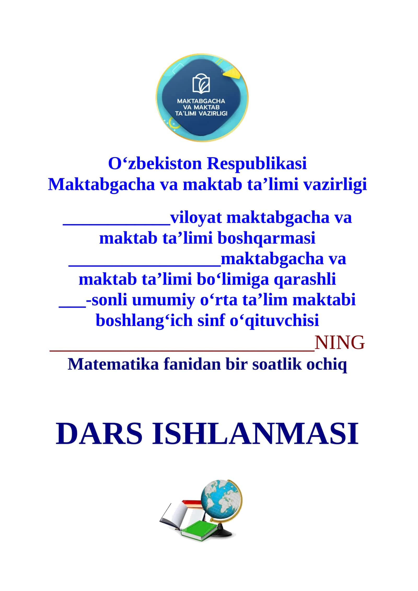3-sinf Matematika fanidan Yuzning xossalari 2-chorak dars ishlanmasi 1