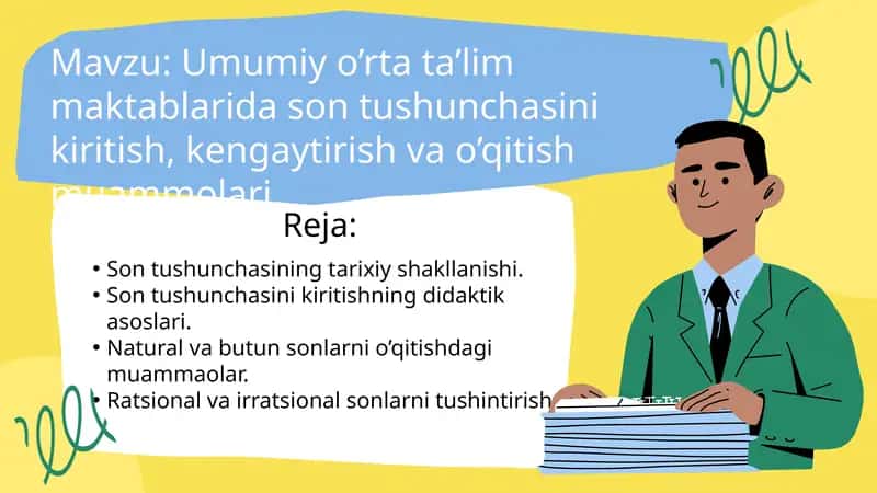 Son tushunchasini kiritish,kengaytirish va o'qitish 1