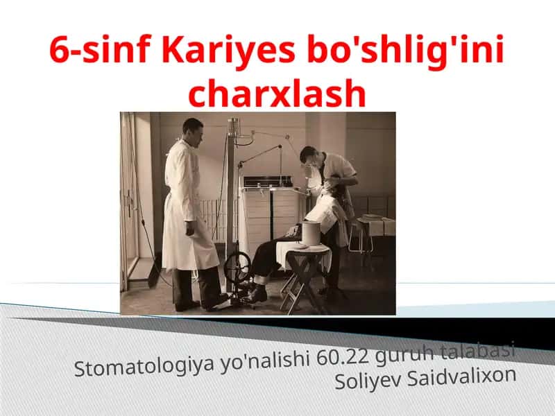 6-sinfKariyes bo'shlig'inicharxlash 1