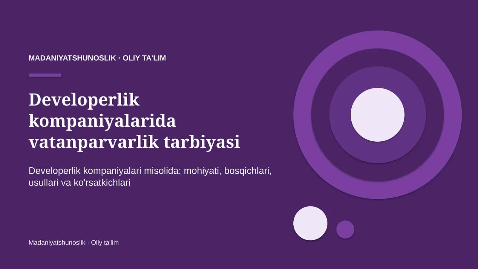 Developerlik kompaniyalarida vatanparvarlik tarbiyasi 1