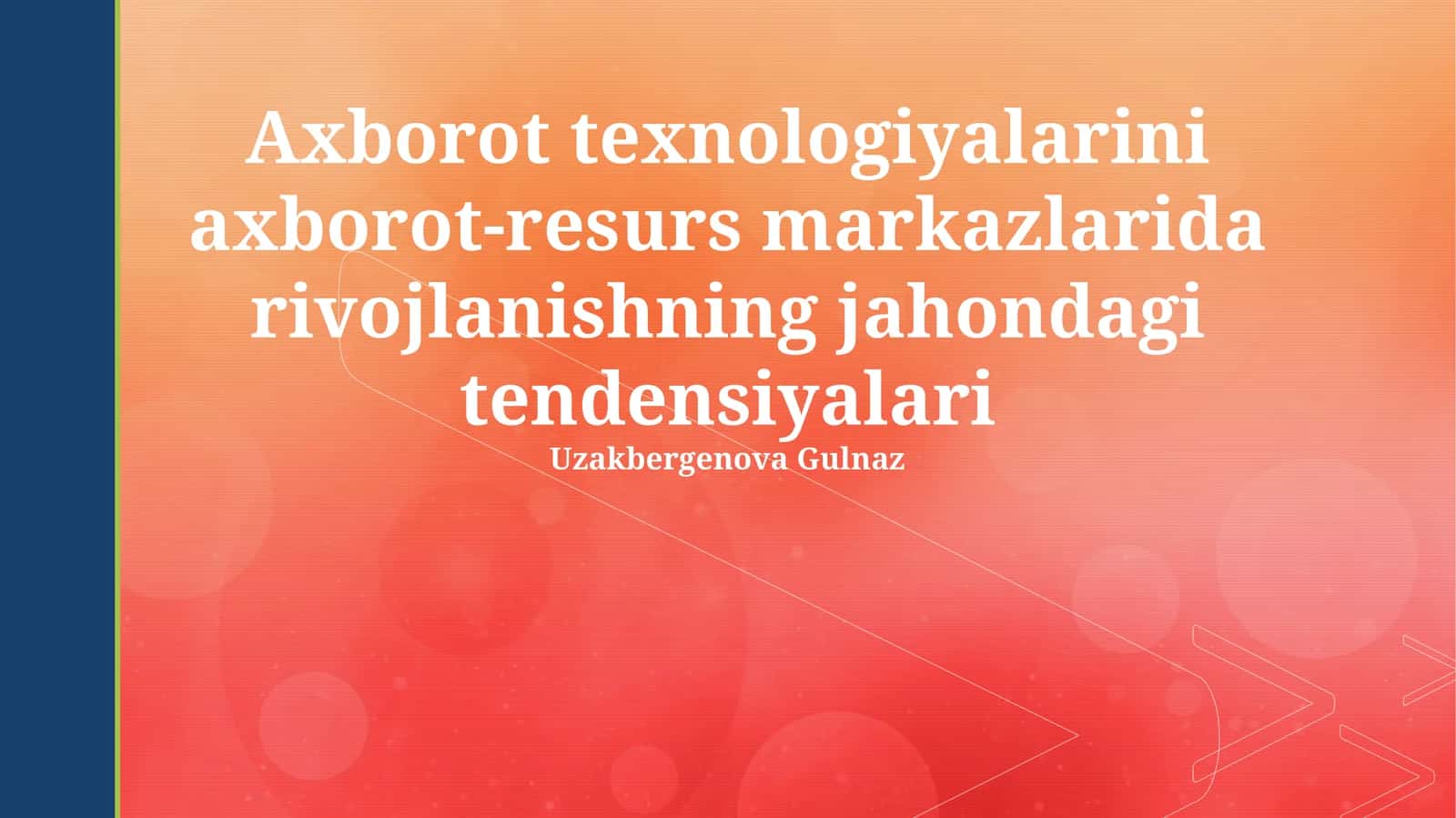 Mobil texnologiyalar va ulardan foydalanish 1