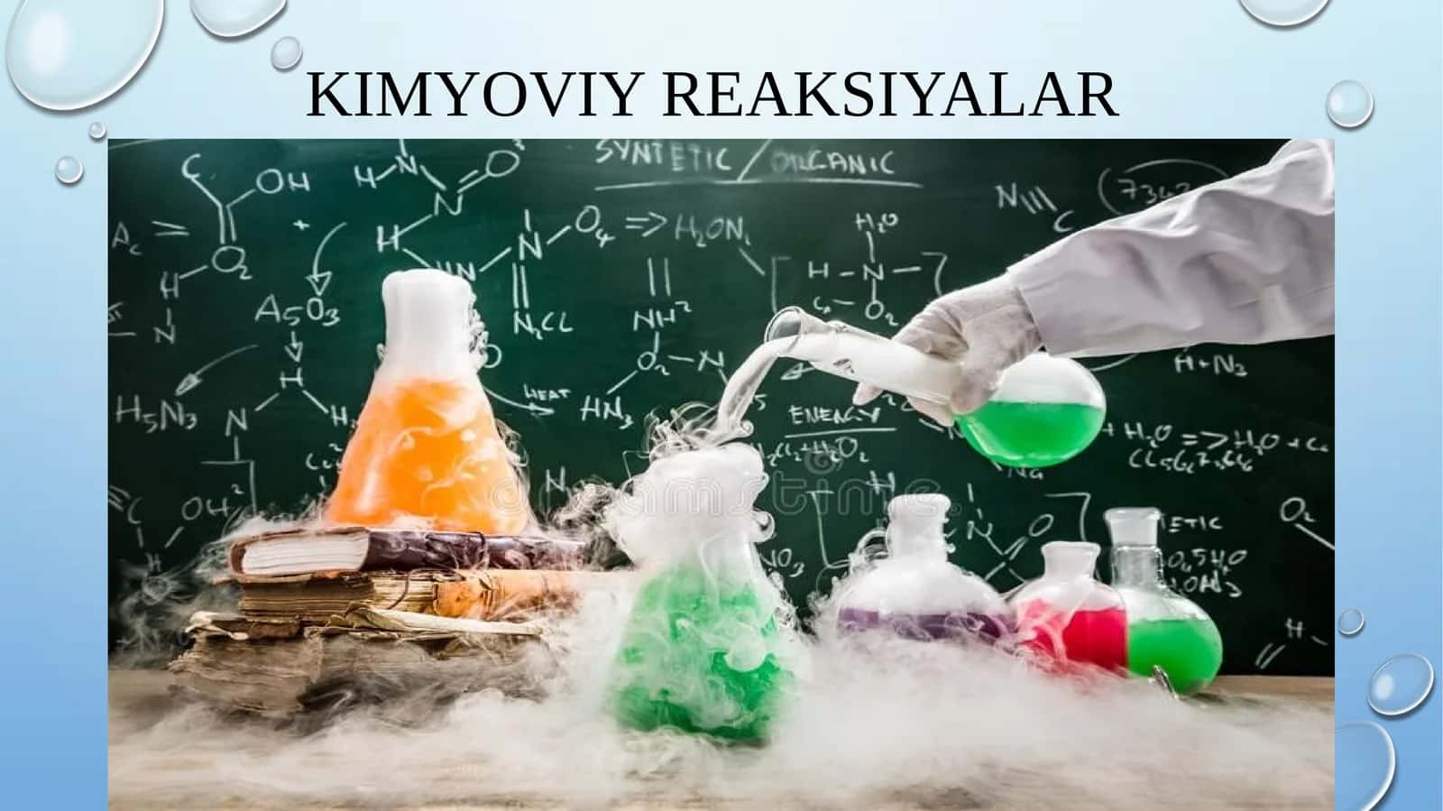 KIMYOVIY REAKSIYALAR 1