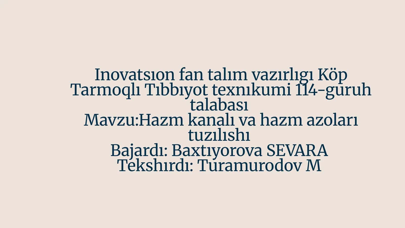 Ovqat hazm qilish tizimi 1