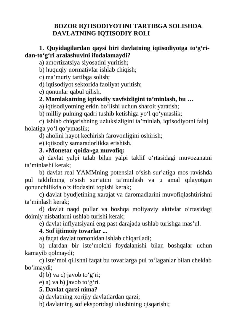 Sof ijtimoiy tovarlar 1