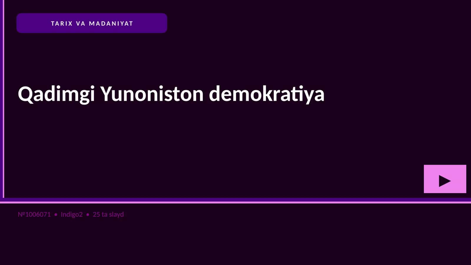 Qadimgi Yunoniston demokratiya 1