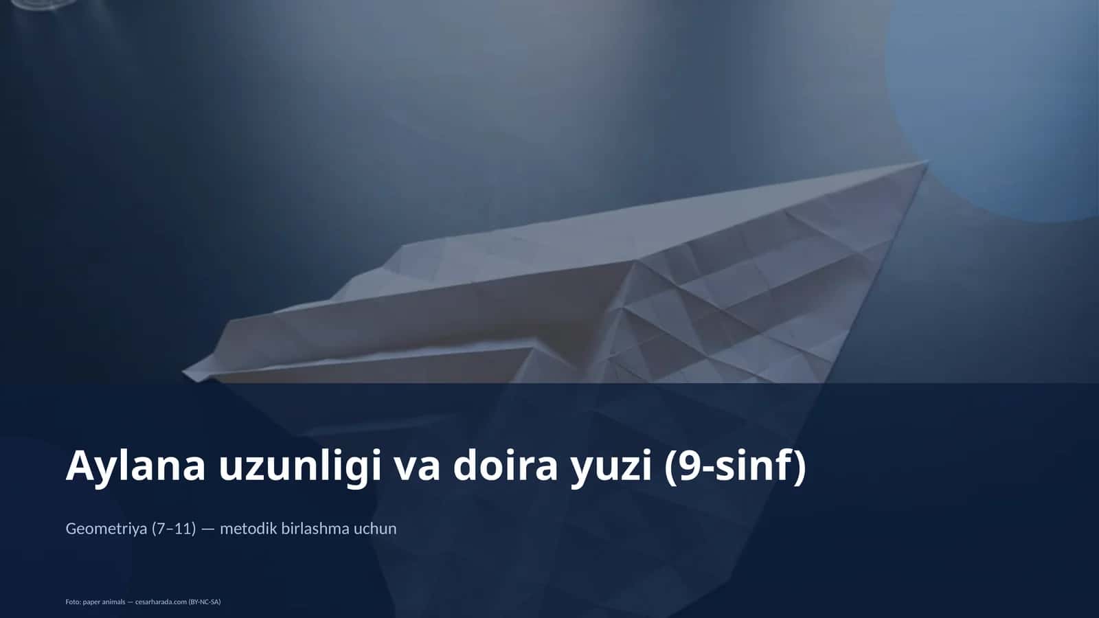 Geometriya (7–11) — metodik birlashma uchun 1