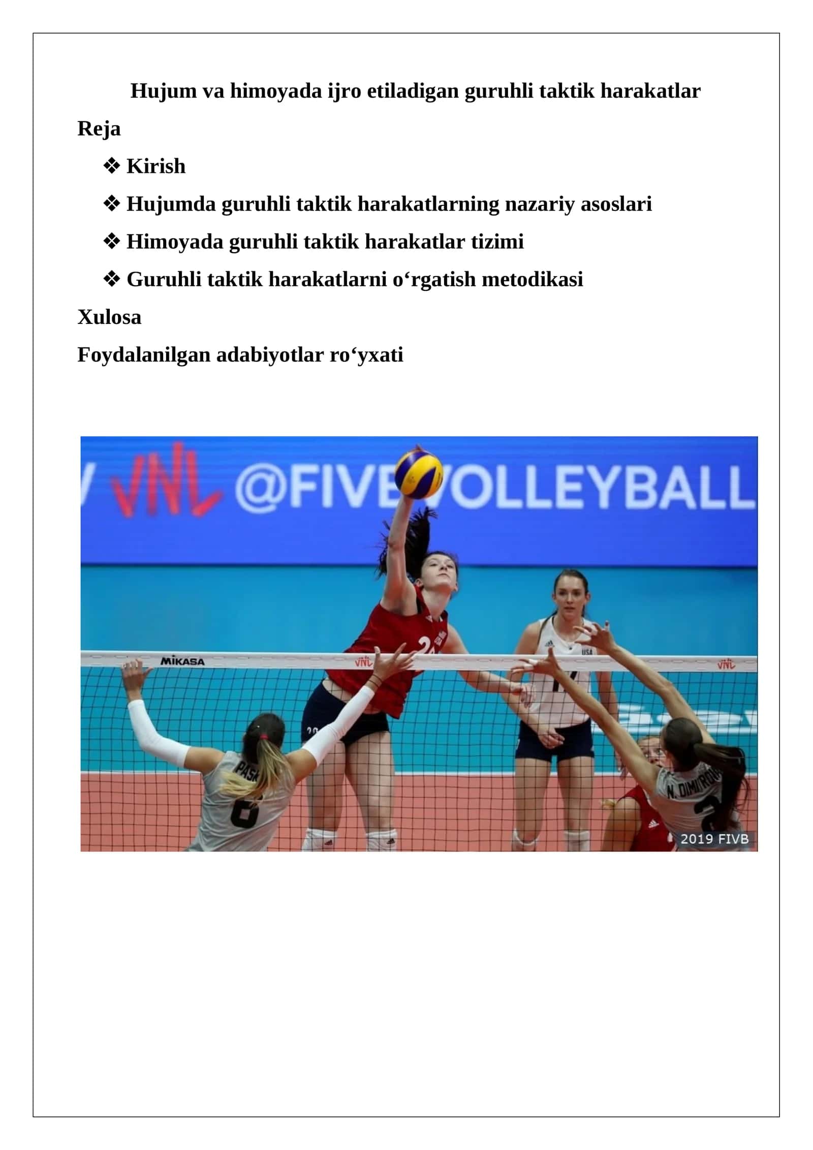 Hujum va himoyada ijro etiladigan guruhli taktik harakatlar 1