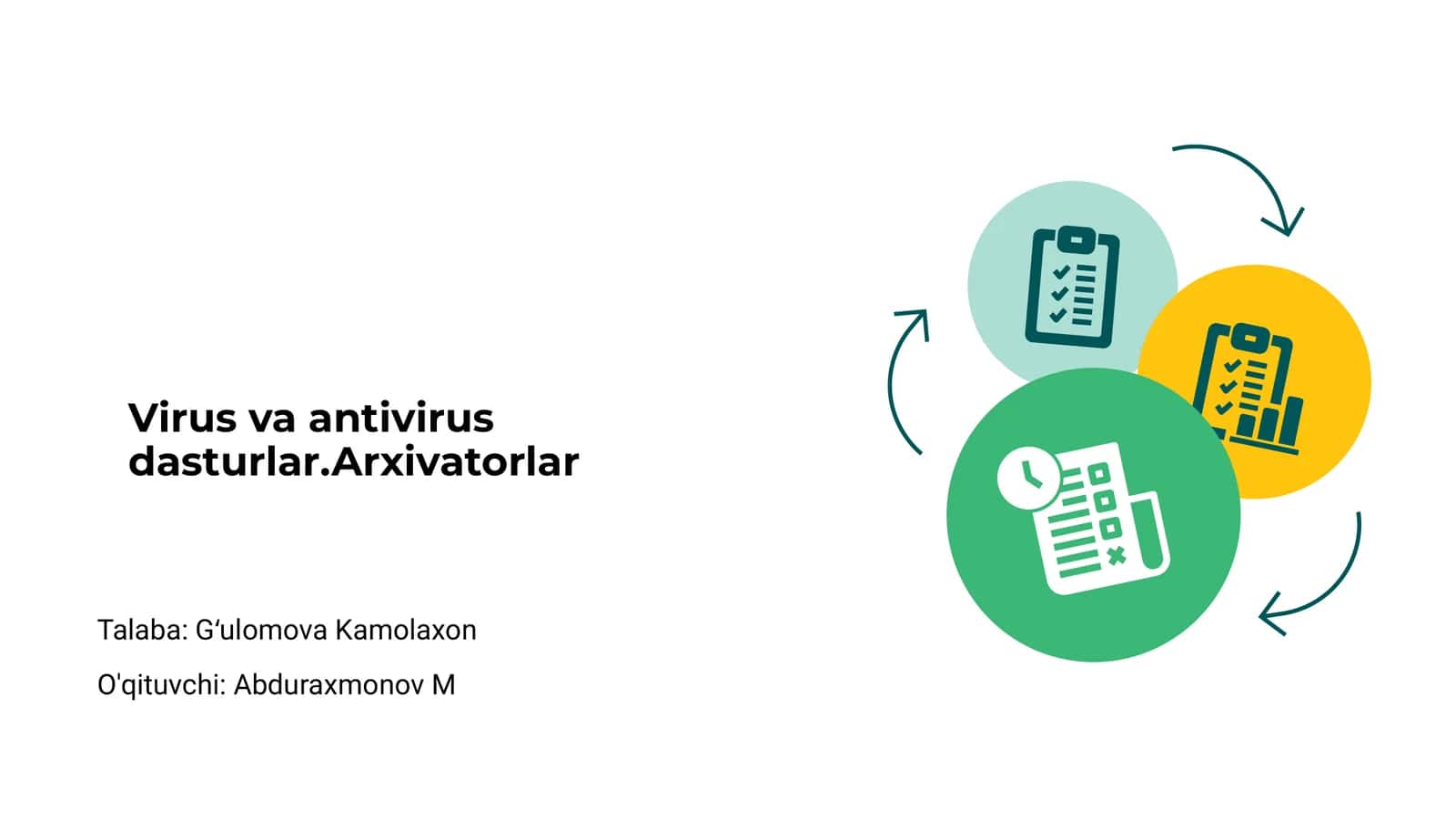 Virus va antivirus dasturlar 1