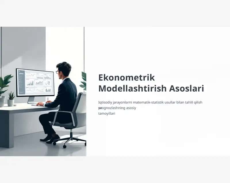 Ekonometrik Modellashtirish Asoslari 1