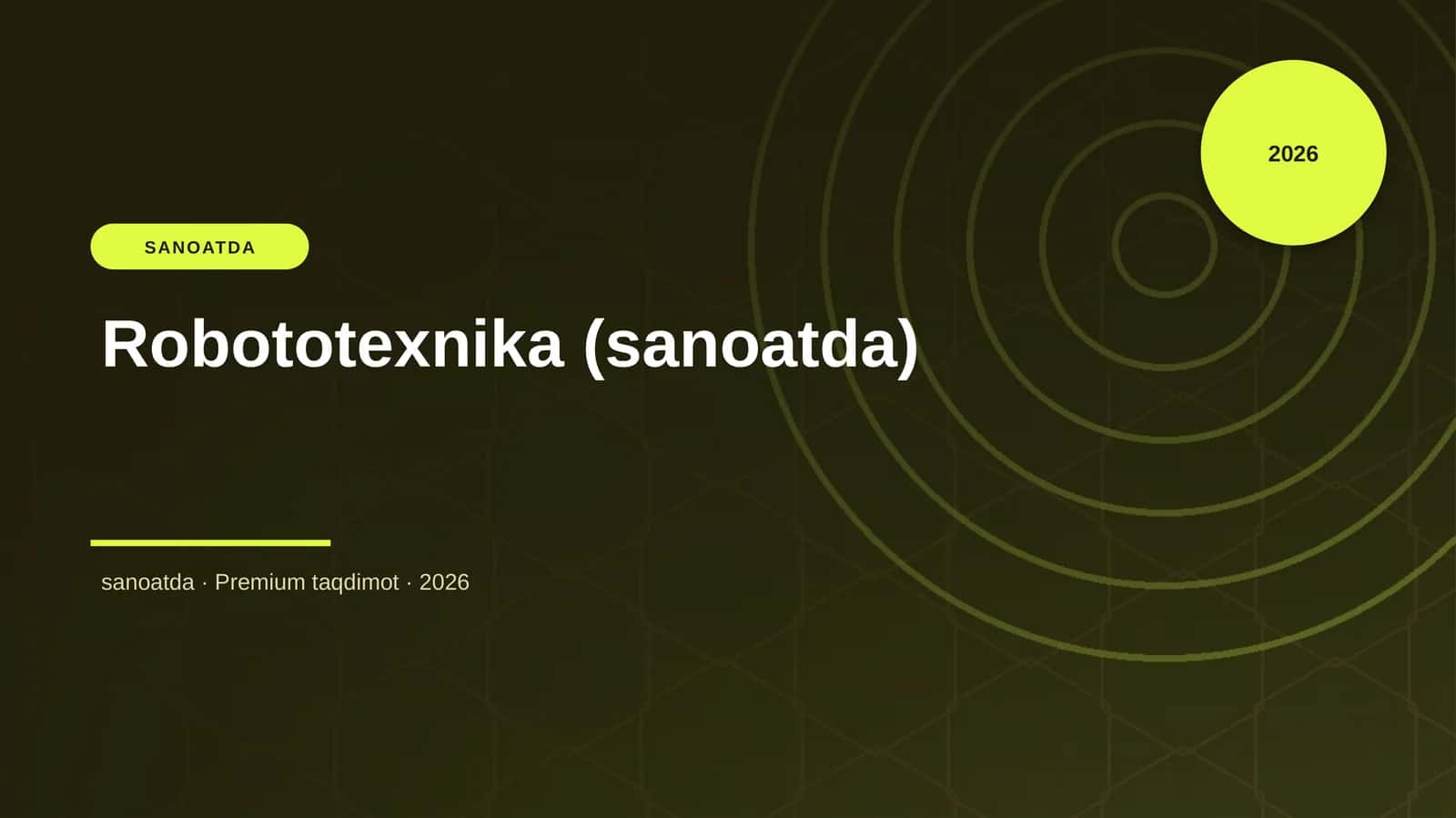 Robototexnika (sanoatda) 1