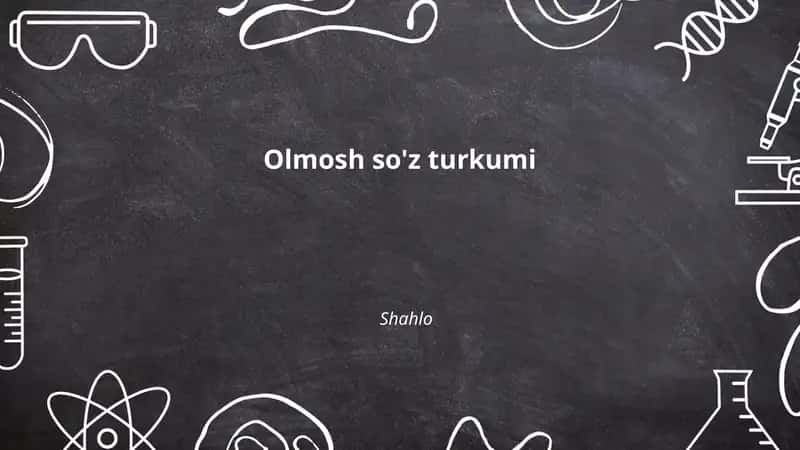 Olmosh so'z turkumi 1