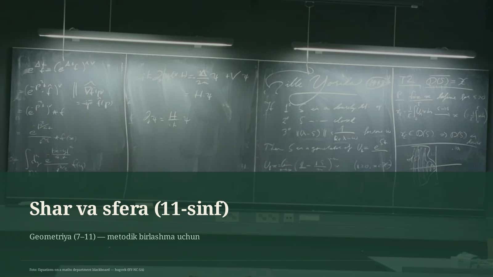 Shar va sfera (11-sinf) 1