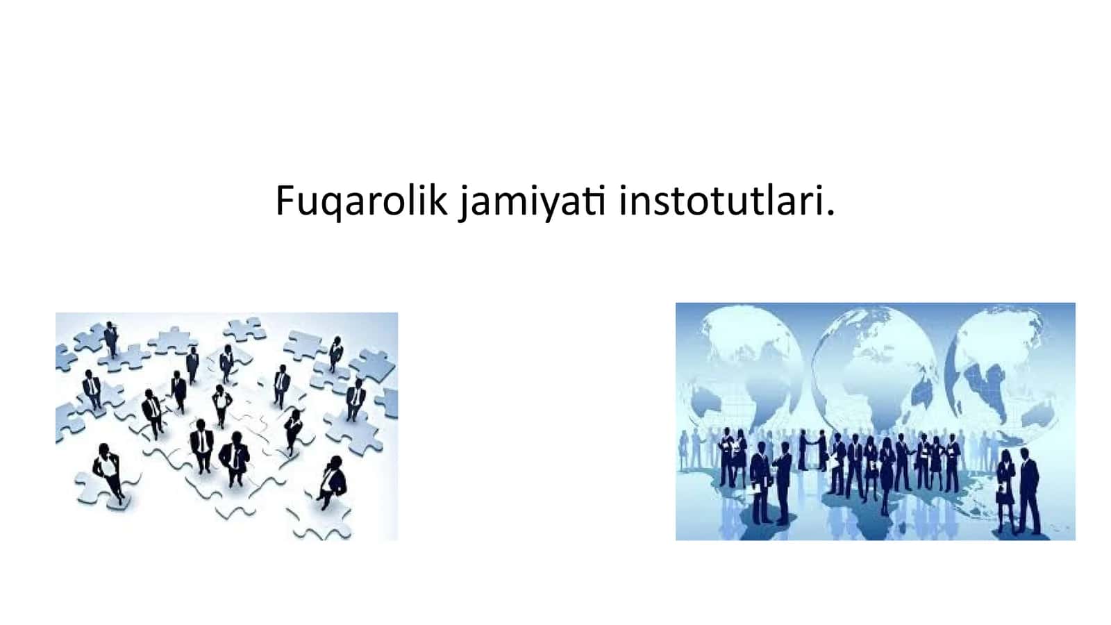 Fuqarolik jamiyati instotutlari. 1