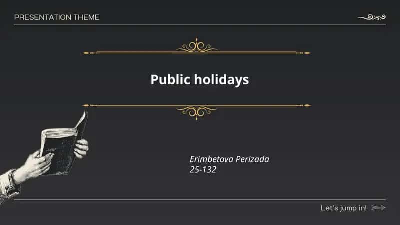 Public holidays 1