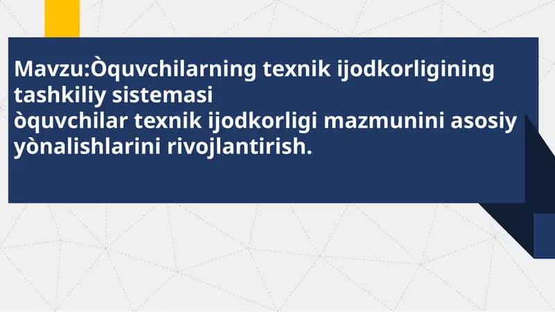 Òquvchilarning texnikijodkorligi 1