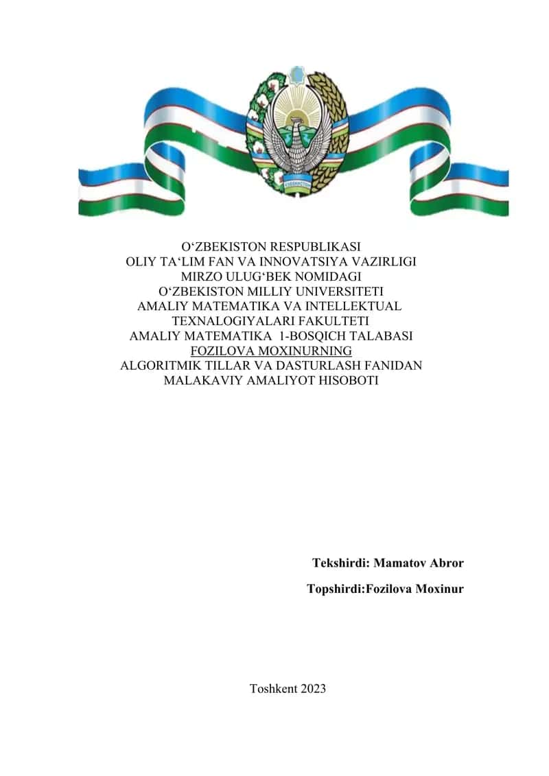 Amaliy matematika 1 1