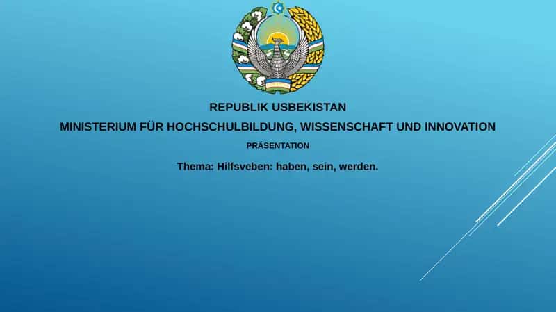 Hilfsveben:haben, sein,werden 1