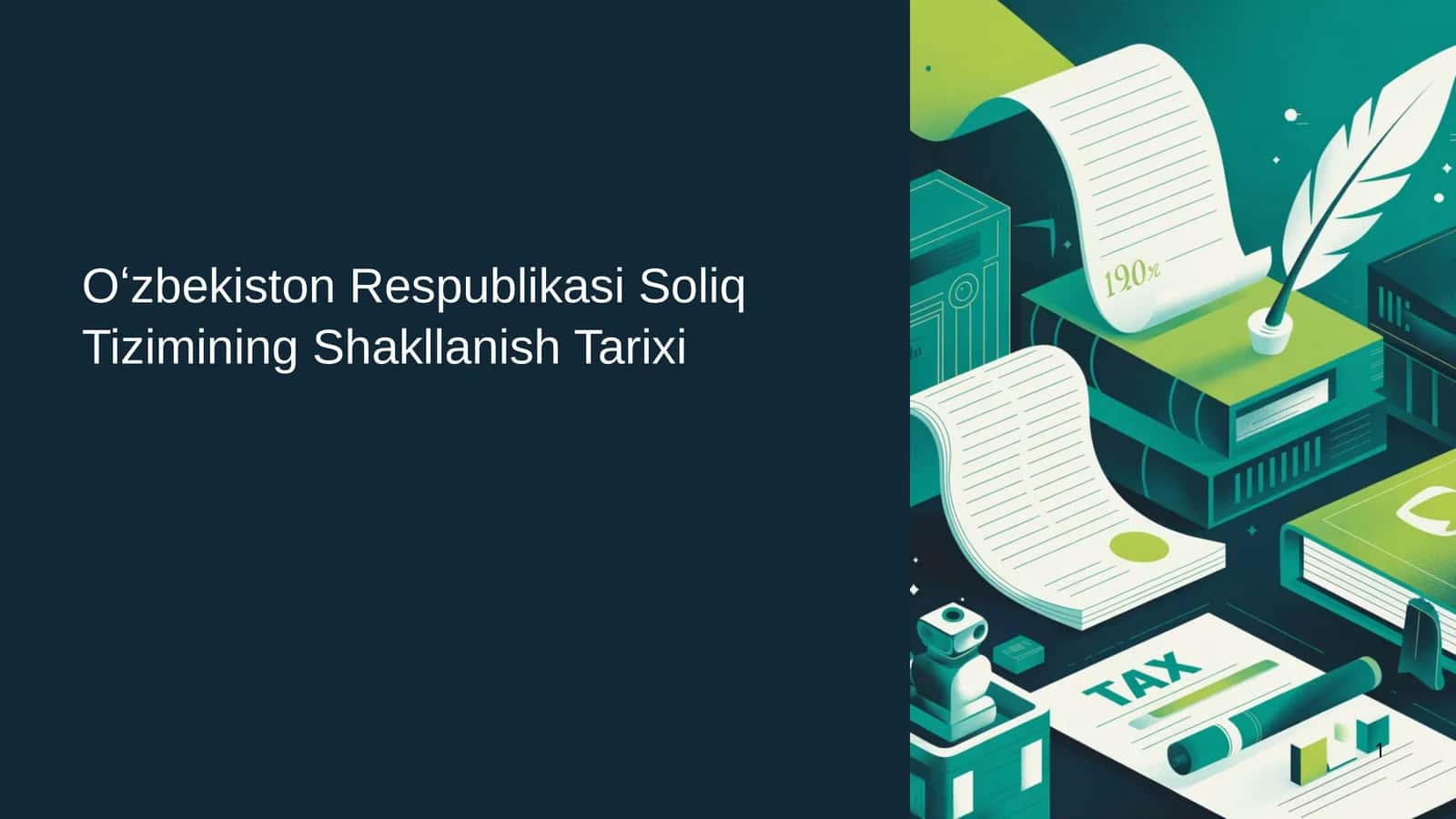 O‘zbekiston Respublikasi Soliq Tizimining Shakllanish Tarixi 1