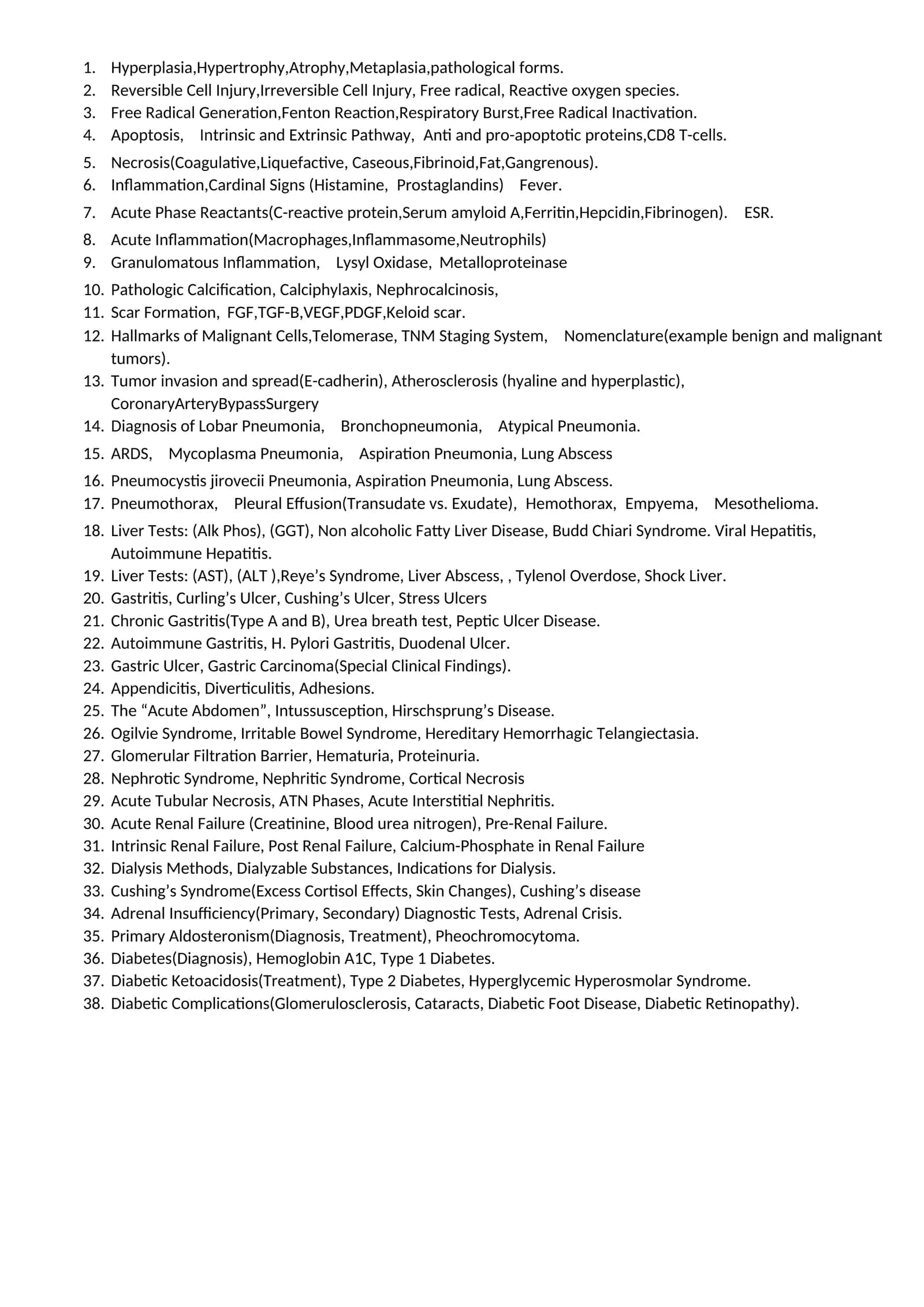 Pathological Forms of Cell Injury 1