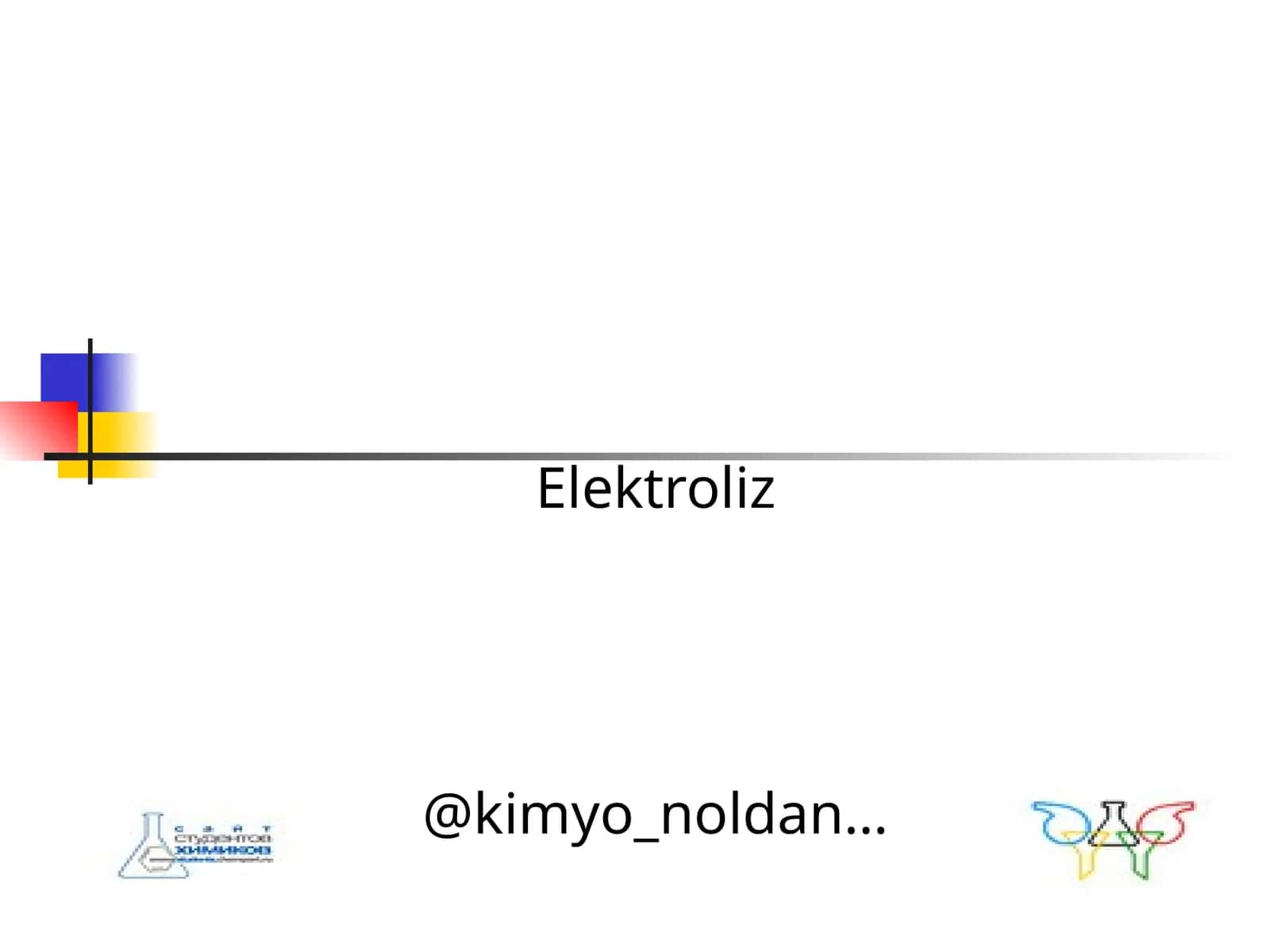 Elektroliz 1