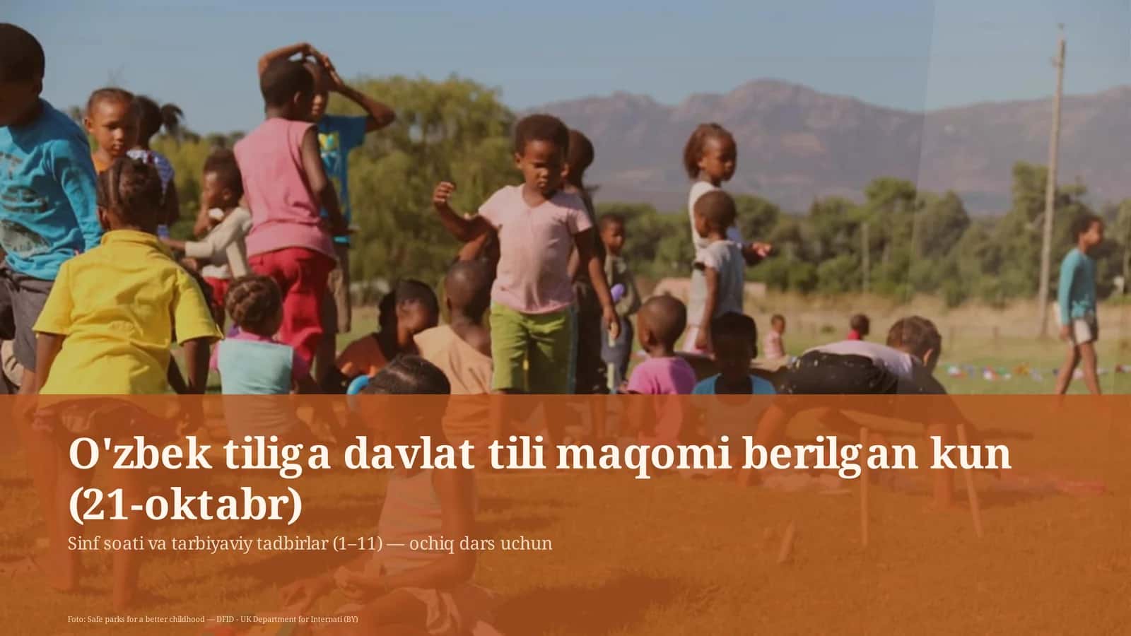 Safe parks for a better childhood 1