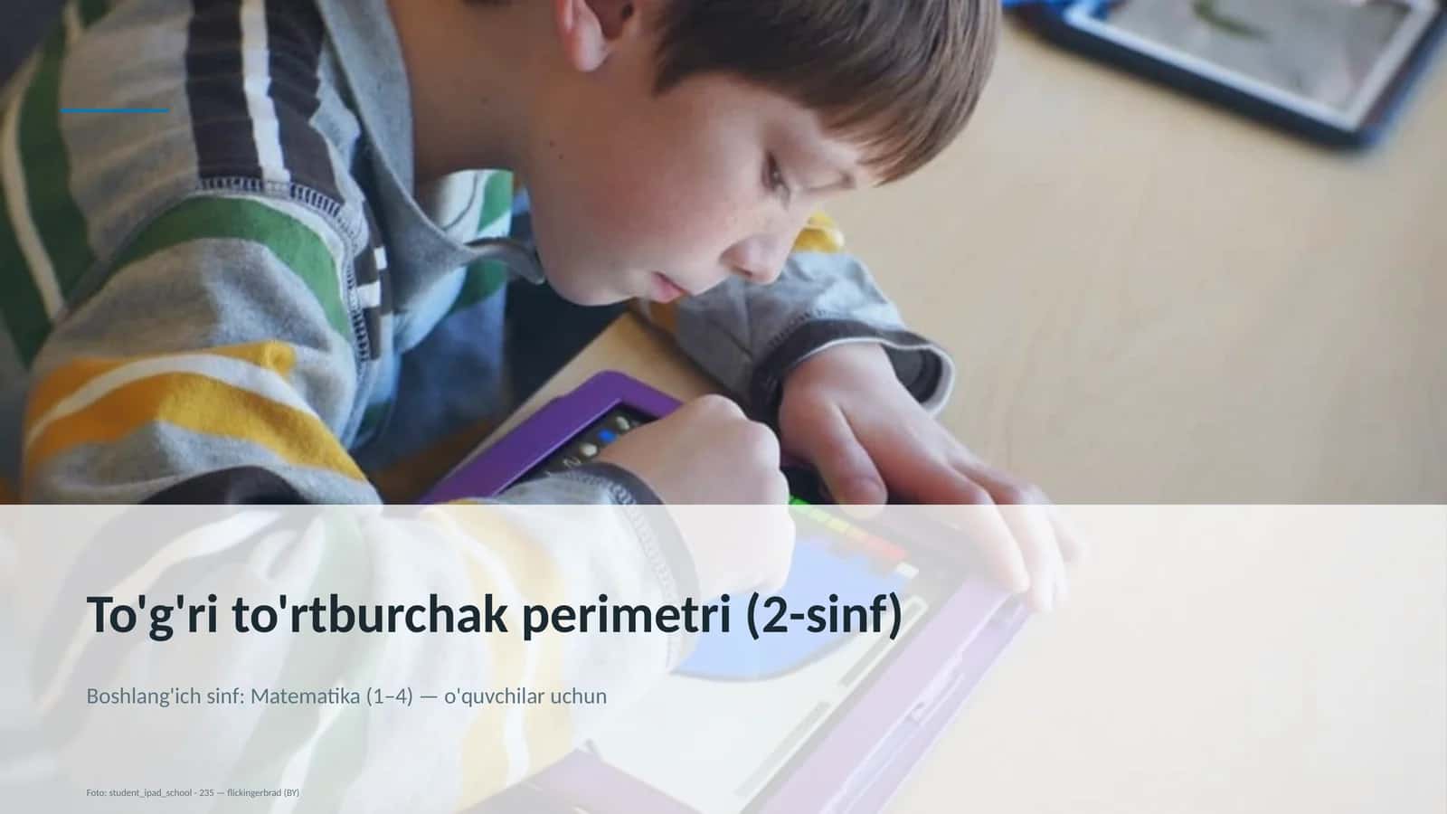 To'g'ri to'rtburchak perimetri (2-sinf) 1