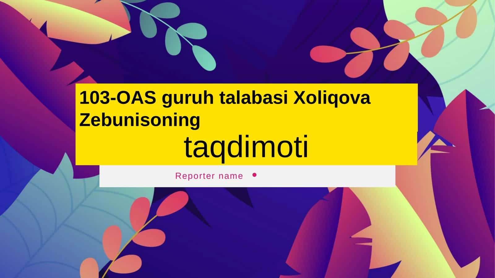 Adabiyot darslarida baholash no'anaviy baholash shaklari 1