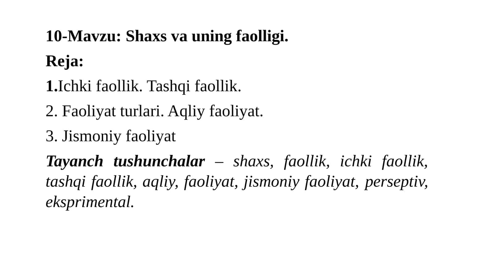 Shaxsvauningfaolligi 1