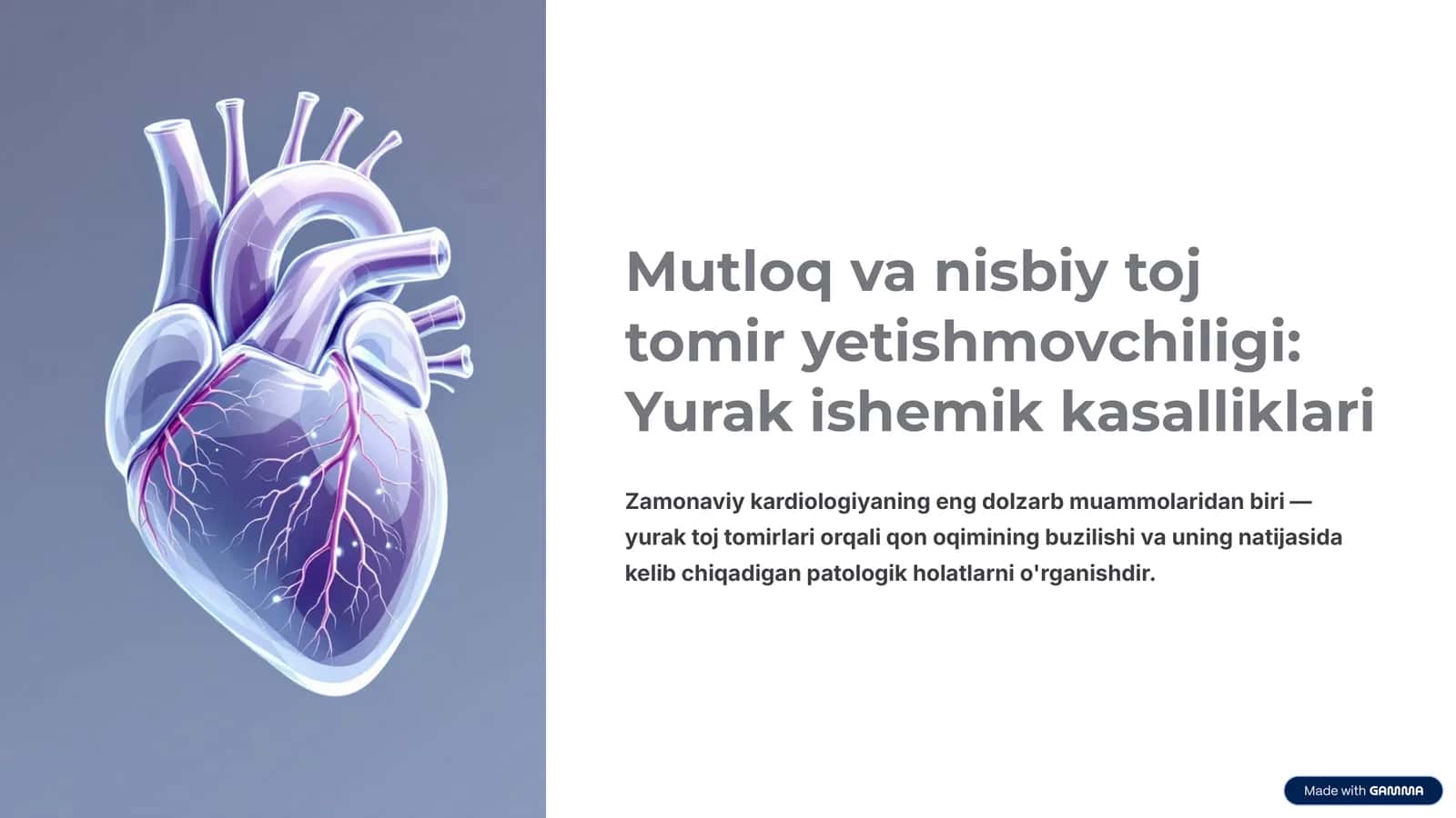 Yurak ishemik kasalliklari 1