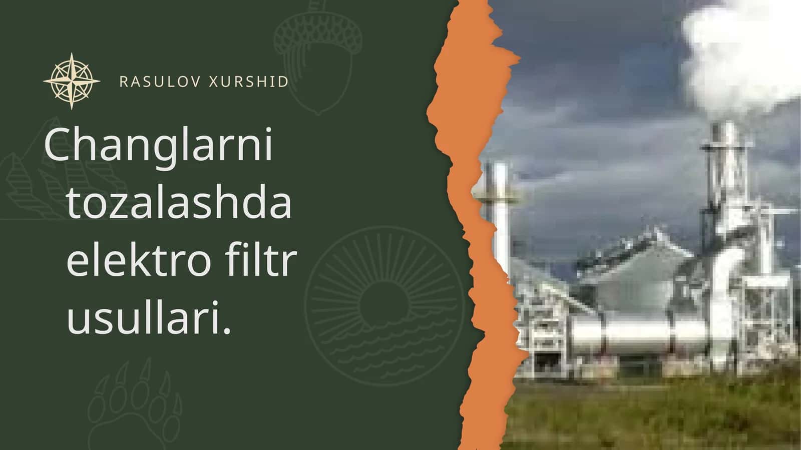 Elektrofiltrning afzalliklari 1