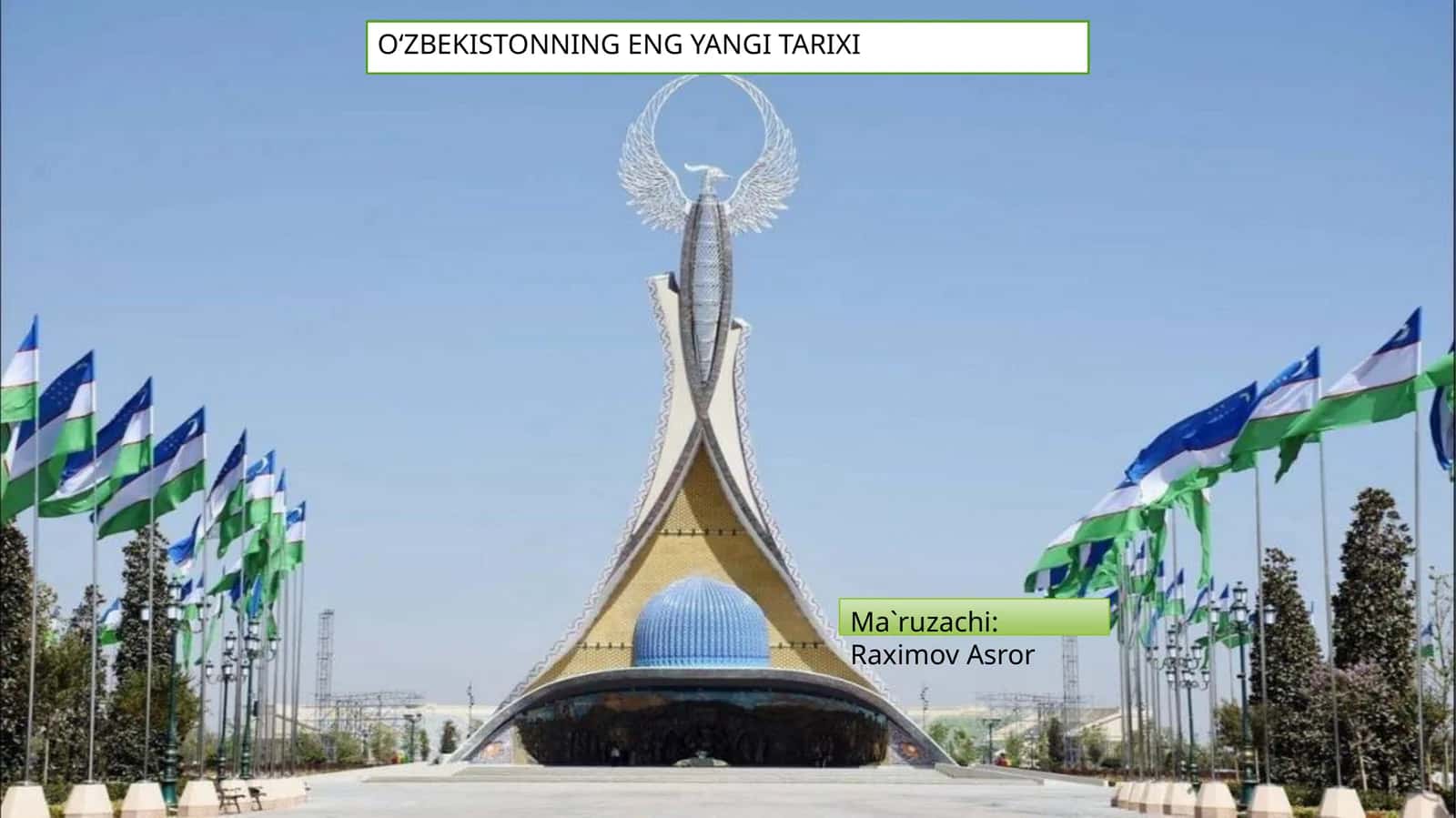 OʻZBEKISTONNING ENG YANGI TARIXI 1