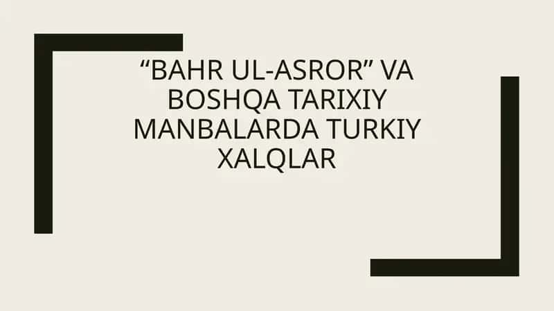 Bahr ul-asror 1