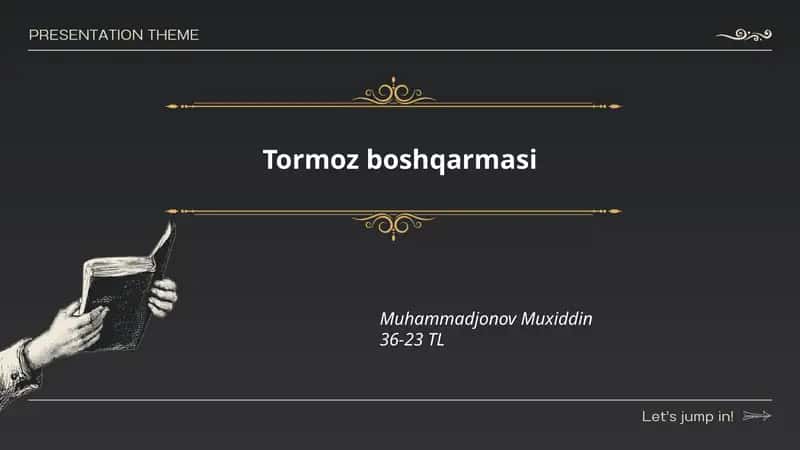 Tormoz boshqarmasi 1