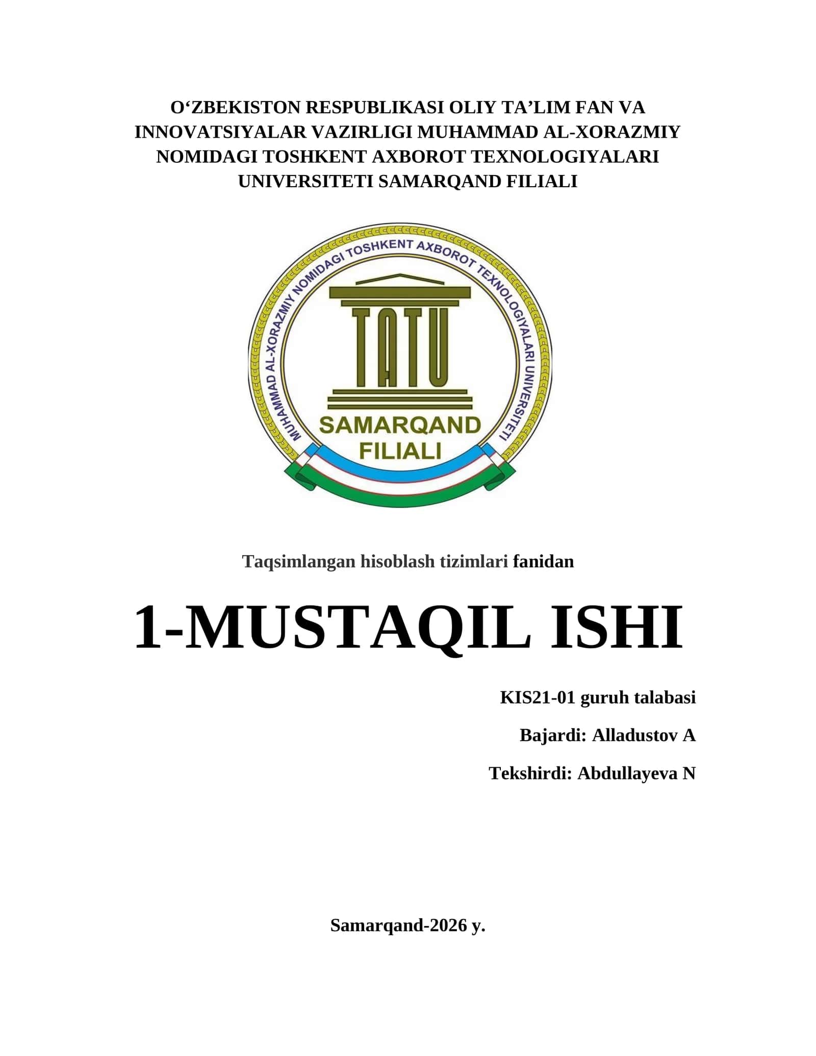 Taqsimlangan muhitda kesh mexanizmlari 1
