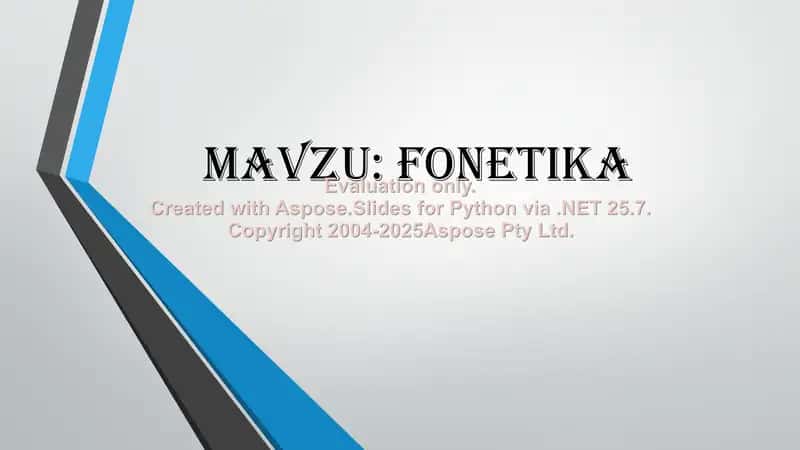 Fonetika 1