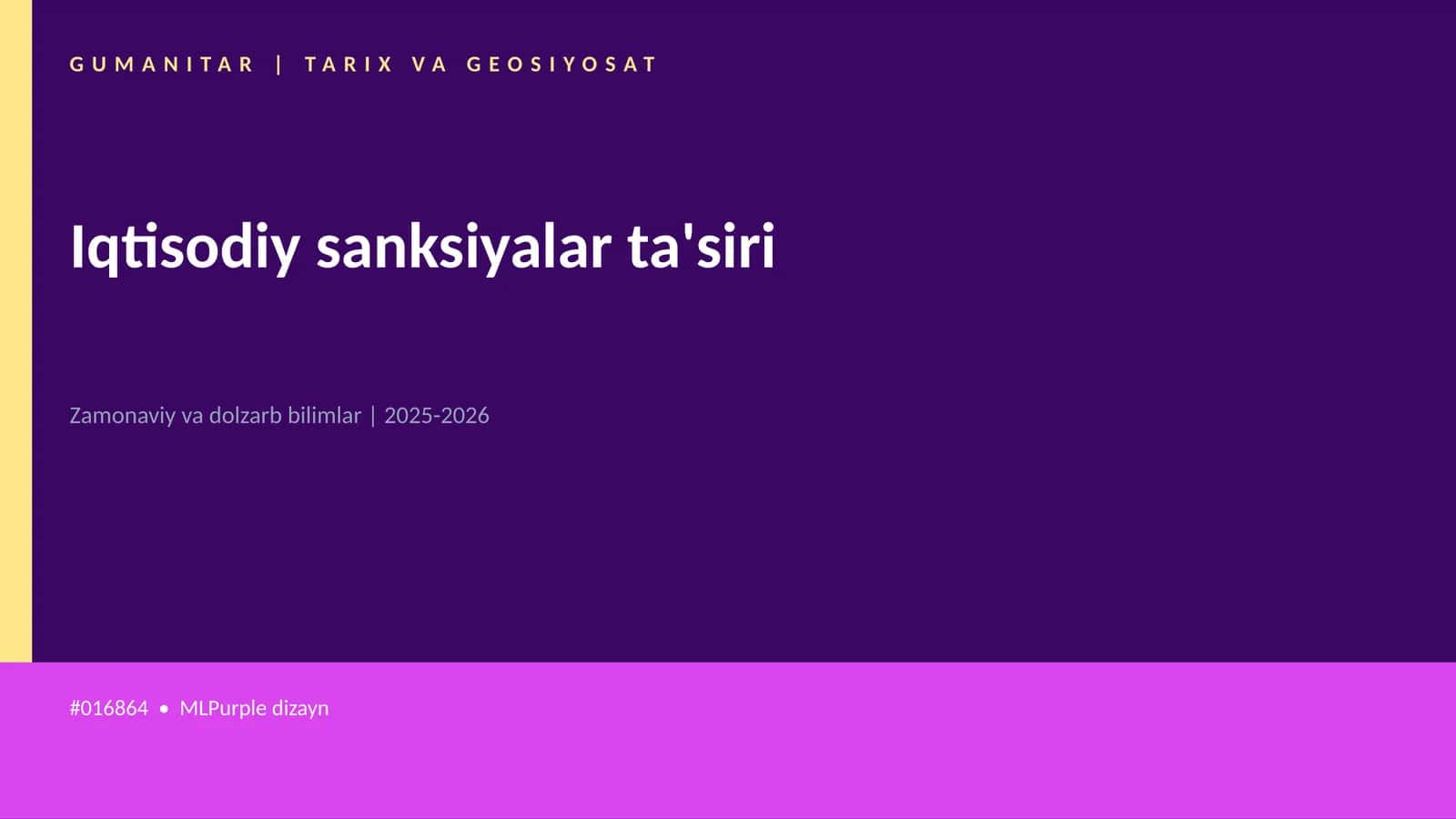 Iqtisodiy sanksiyalar ta'siri 1