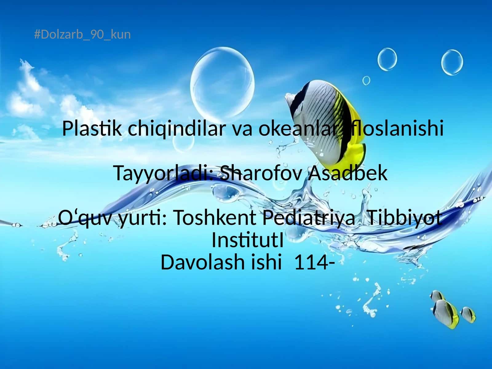 Plastik chiqindilar va okeanlar ifloslanishi 1