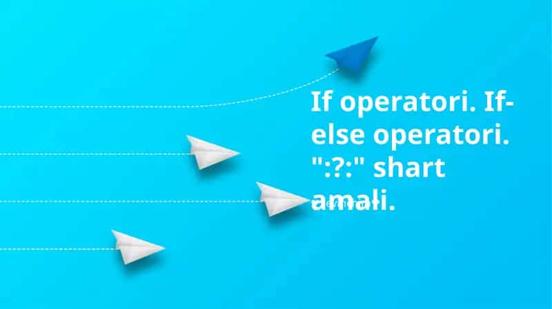 Uchlik Operator: Qisqa Shartli Mantiq 1