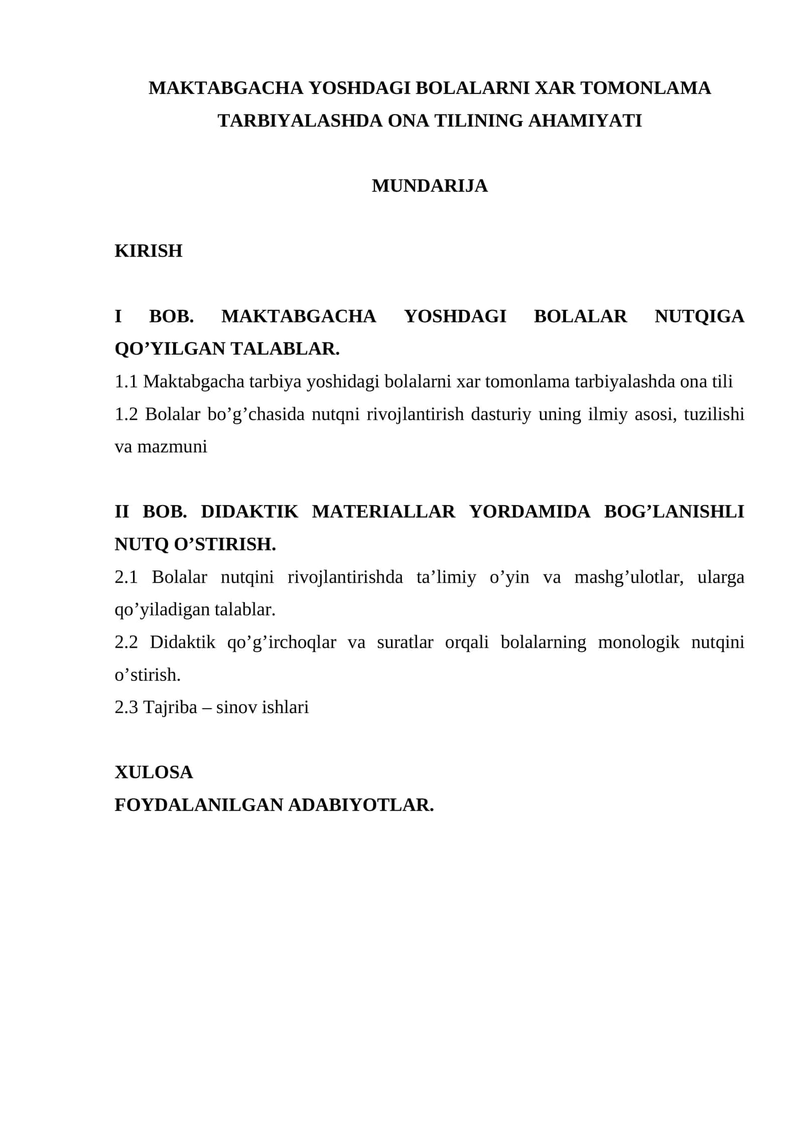 MAKTABGACHA YOSHDAGI BOLALARNI XAR TOMONLAMA TARBIYALASHDA ONA TILINING AHAMIYATI 1