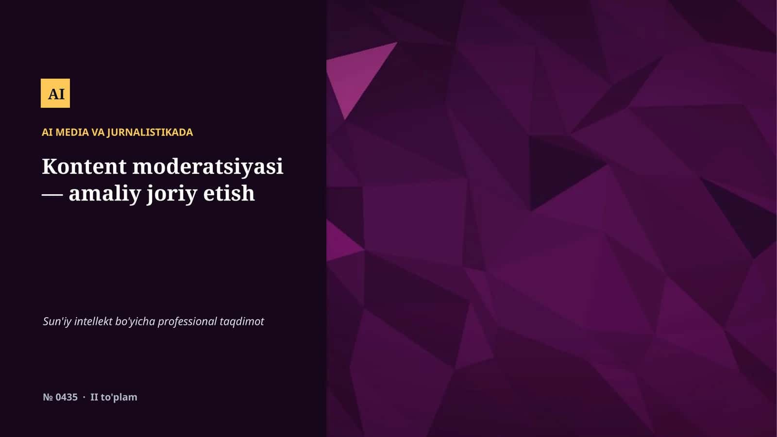 AI MEDIA VA JURNALISTIKADA 1