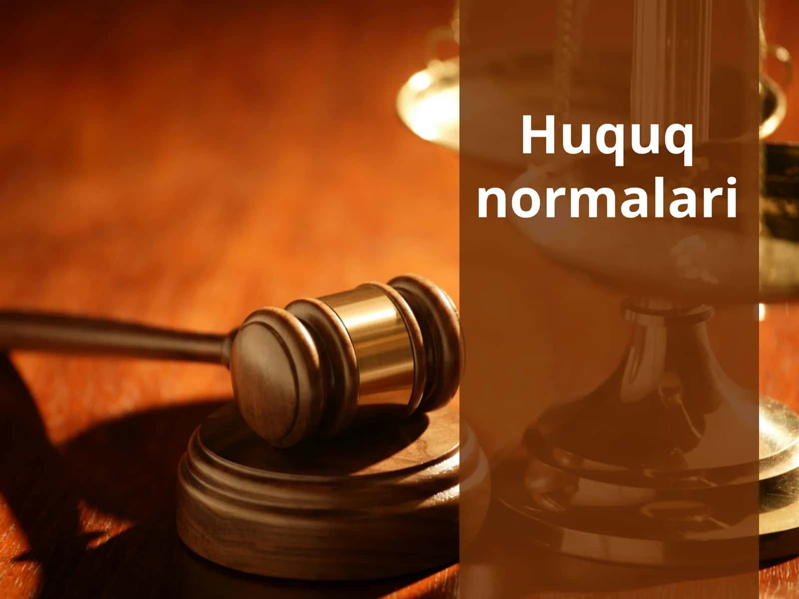 Huquq normalari 1